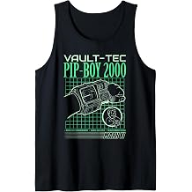 Fallout Video Game Pip-Boy 2000 Interface Retro Graphic Tank Top