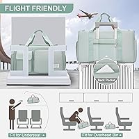 Vista 146 de Pequeña bolsa de gimnasio para mujer, bolsa de viaje con compartimento para zapatos