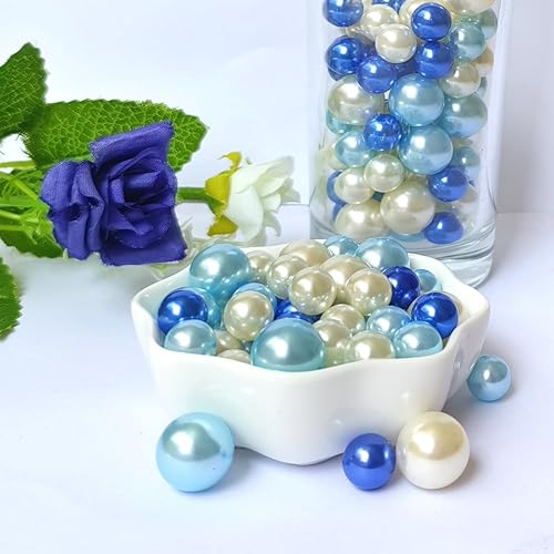 Miniatura 2 de 140 perlas sin agujero para relleno de jarrón y jarrón, cuentas de perlas para jarrones, centros de mesa, velas, centros de mesa, soporte de