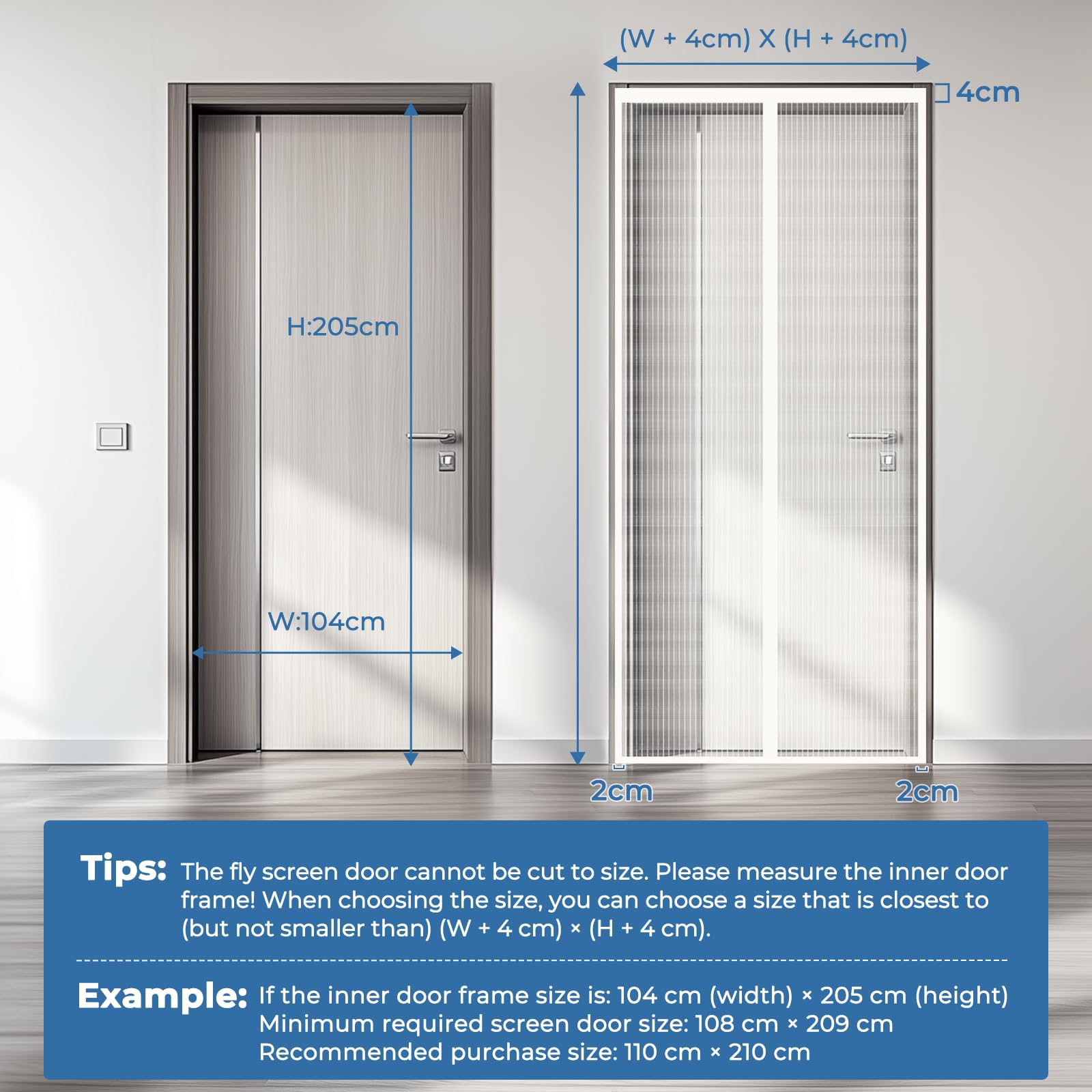 LUYANXY Zanzariera Magnetica 160x250cm, Zanzariera Porta Finestra Tenda Bianco, Zanzariere Magnetiche Balcone, Anti Insetti Traspirante Chiusura Automatica, Non ho più fastidiosi insetti in casa - 3