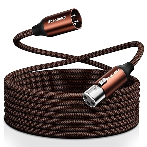 Miniatura 7 de Cables XLR, paquete de 2 cables XLR macho a hembra, cable de micrófonocable de micrófono para sistema de altavoces, amplificador, grabadora de