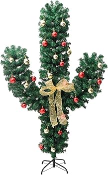 Amazon.co.jp: クリスマスツリー ユニークなクリスマスサボテン人工