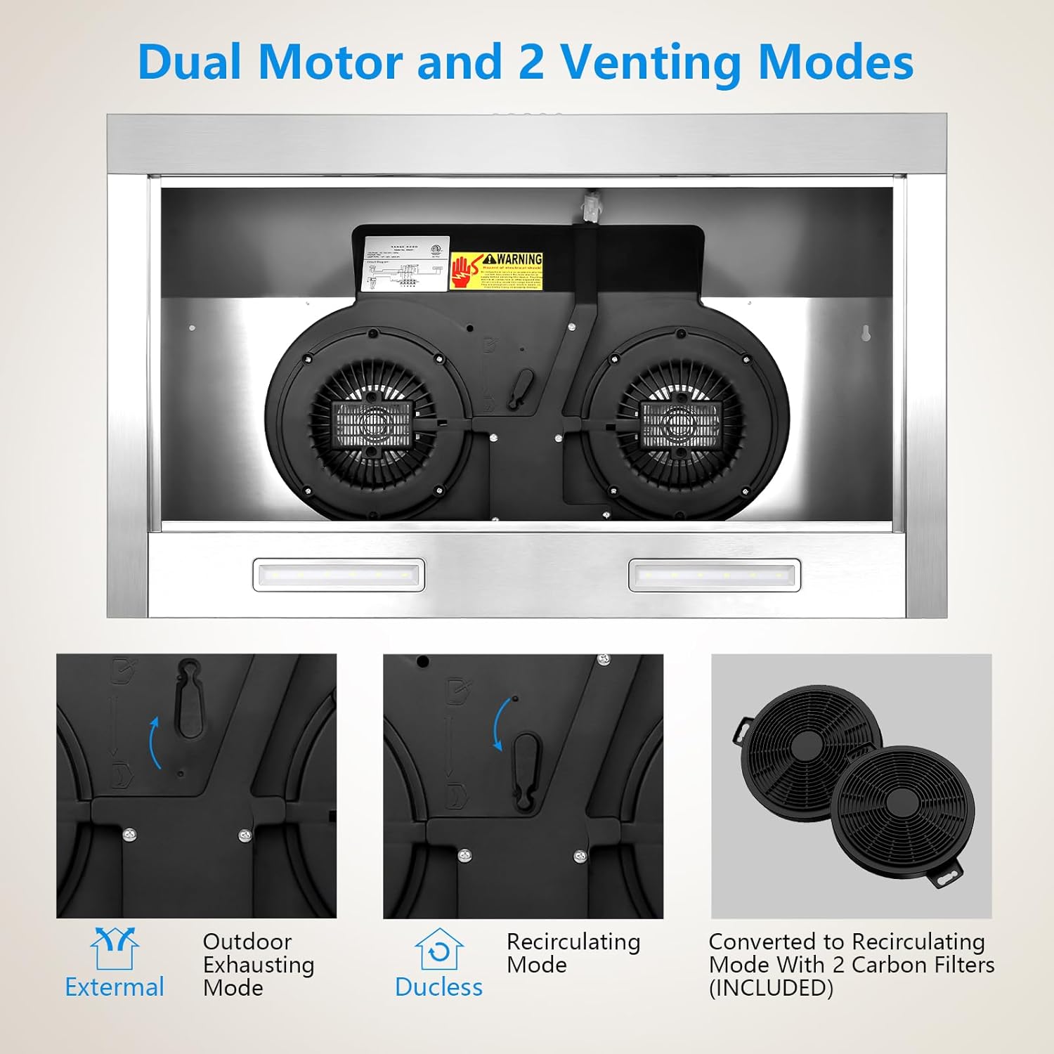 Large Capacity Refrigerator/Freezer Adjustable Stainless Steel, Gallon Door Bins, White
