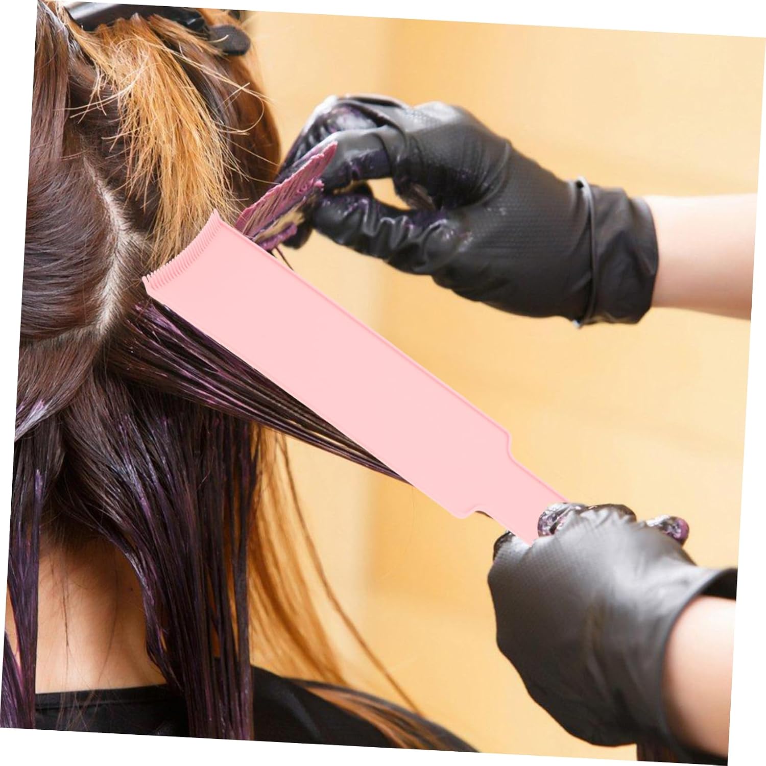 3pcs Hair Highlighting Board Professional Balayage Paddle Tools for Stylists Small Purple Medium Green Large Pink Durable Hair Coloring Kit for Home and Salon Use