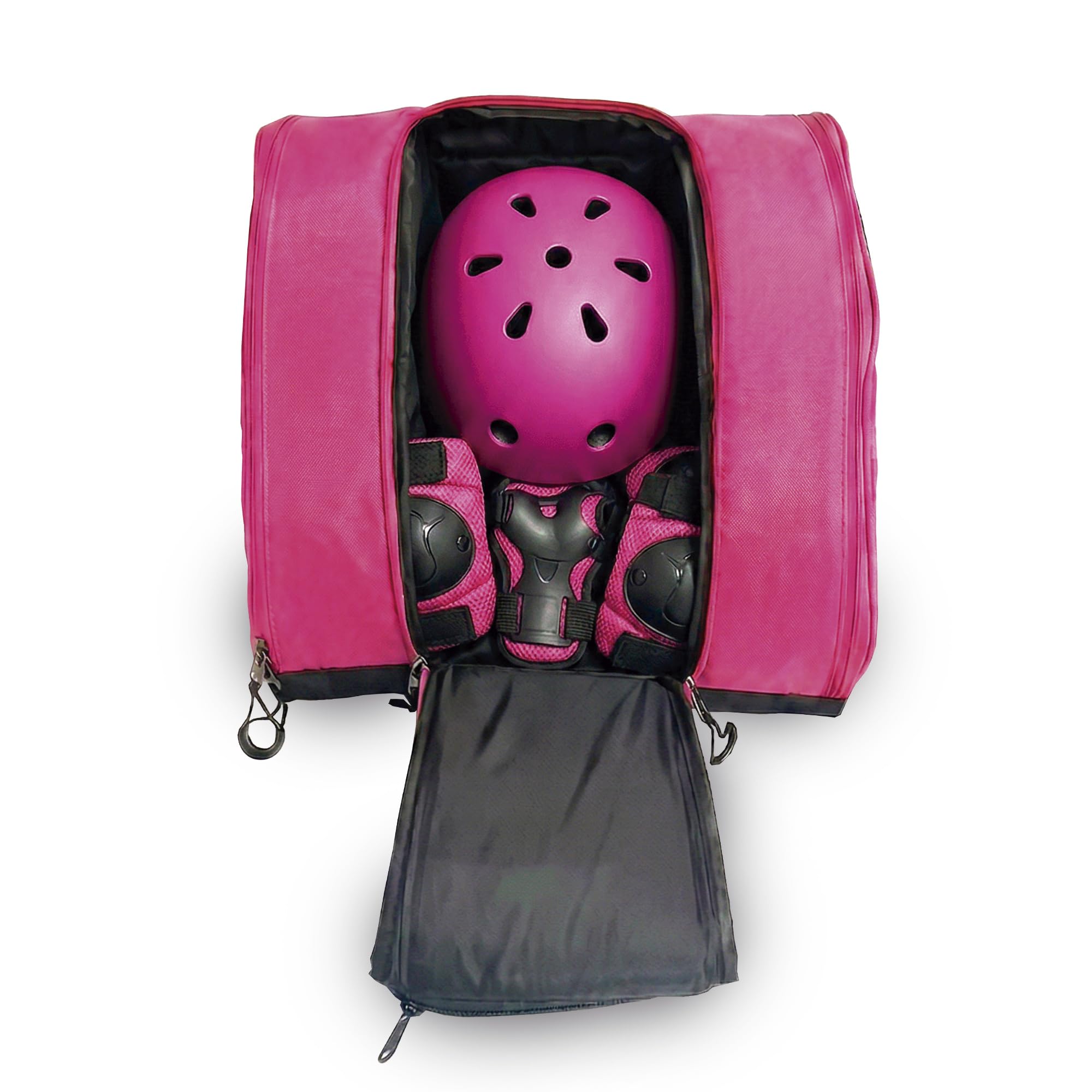 DOJA Barcelona Borsa Pattini in Linea Bambini - Rosa - Regolabile, Borsone Pattinaggio Artistico, Ruote e Protezioni in Tessuto Robusto, Borsa Pattini Rotelle, Copripattini Pattinaggio Rotelle
