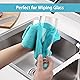 HOMEXCEL Microfiber Cleaning Cloth 210GSM, Pack of 12, Size:11.5" x 11.5", Ultra-Soft, High-Density Non-Abrasive Cleaning Towels for Cars, Glass, Kitchen, Reusable Rags, Blue/Green/Yellow/Pink Product Image 5