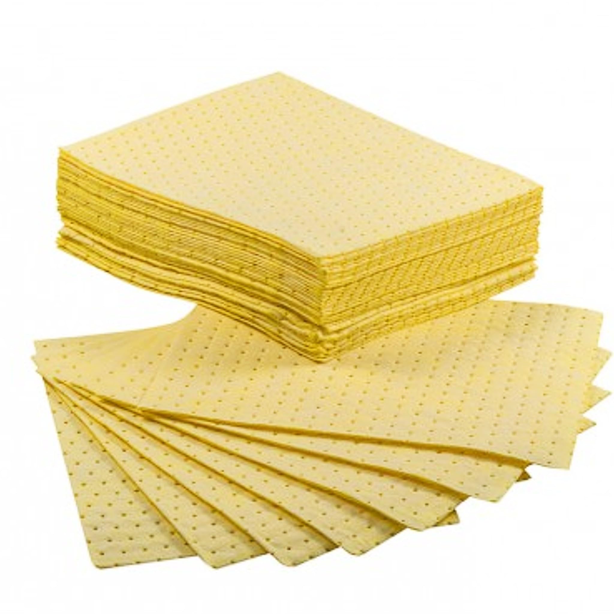 Bricoloco Toalla absorbente industrial de alta resistencia, para limpieza y prevención de derrames químicos en laboratorios. Absorbedor de humedades de agua, aceites, hidrocarburos y químicos. (50)
