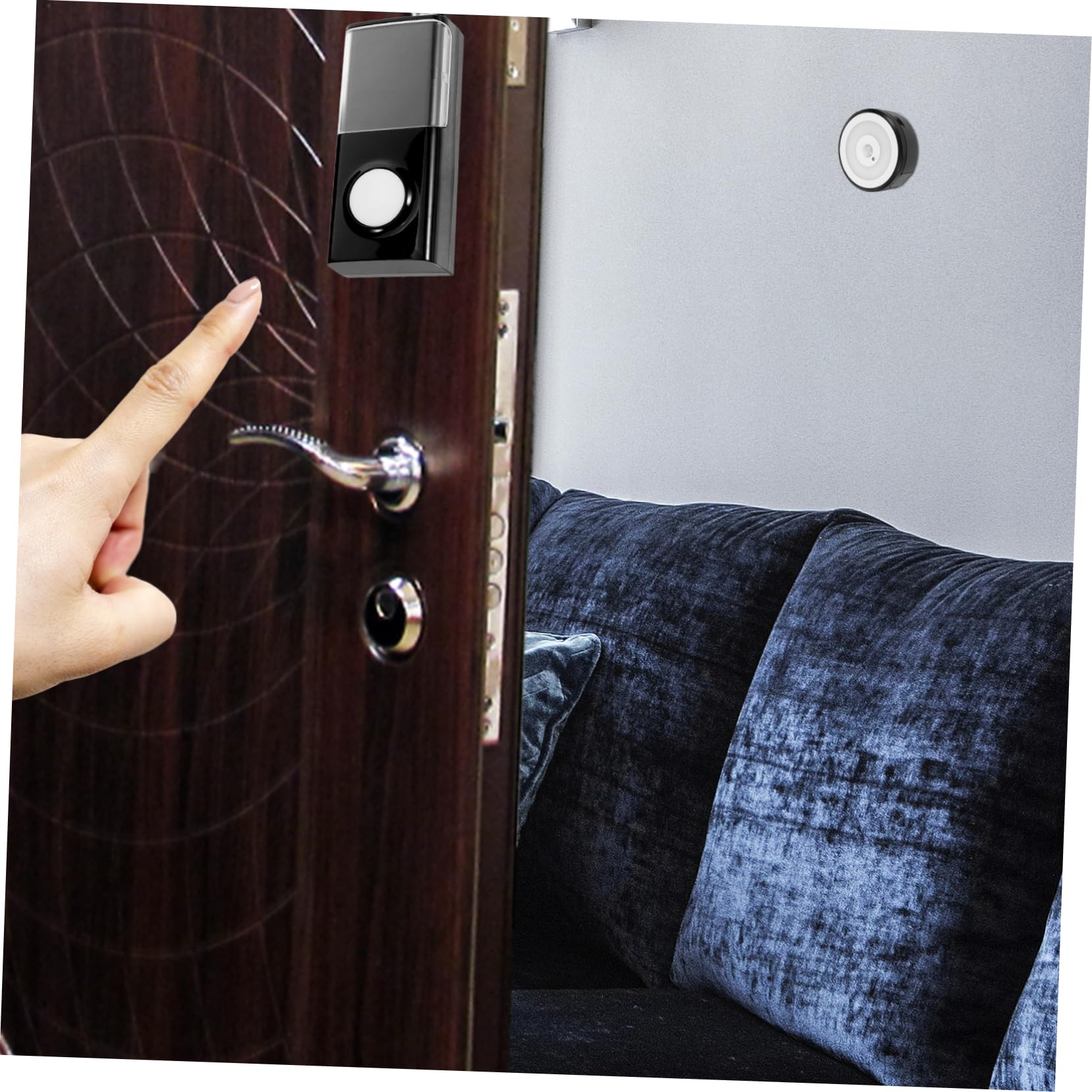 Juego Timbre Inteligente Usb Inalámbrico Hogar Timbre Práctico Para Interiores De Puerta Inteligente Duradero