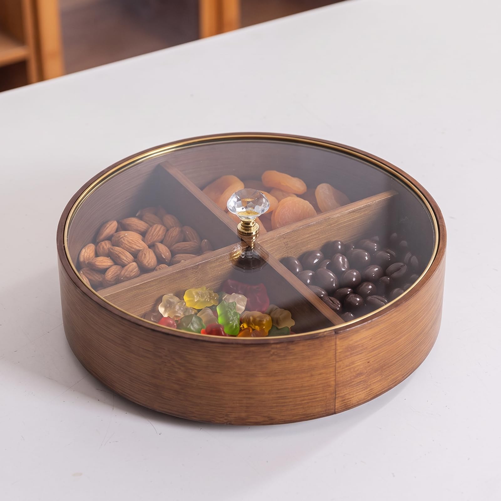Lebensmittelecht Snackschale mit Deckel, Style to 1, 28 × 28 × 8,5 cm