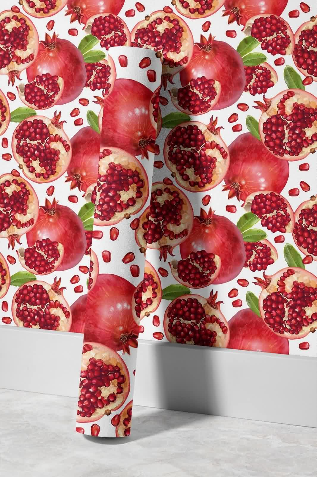 Tapeta na korytarz meble kuchenne zrób naklejki czerwone granice natury