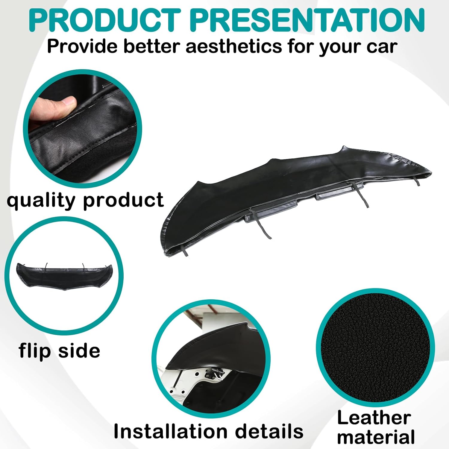 Car Bonnet Mask Hood Bra Compatible with BMW X1 U11 2023 2024,Hood Protector - Front Cover Mask Accessories