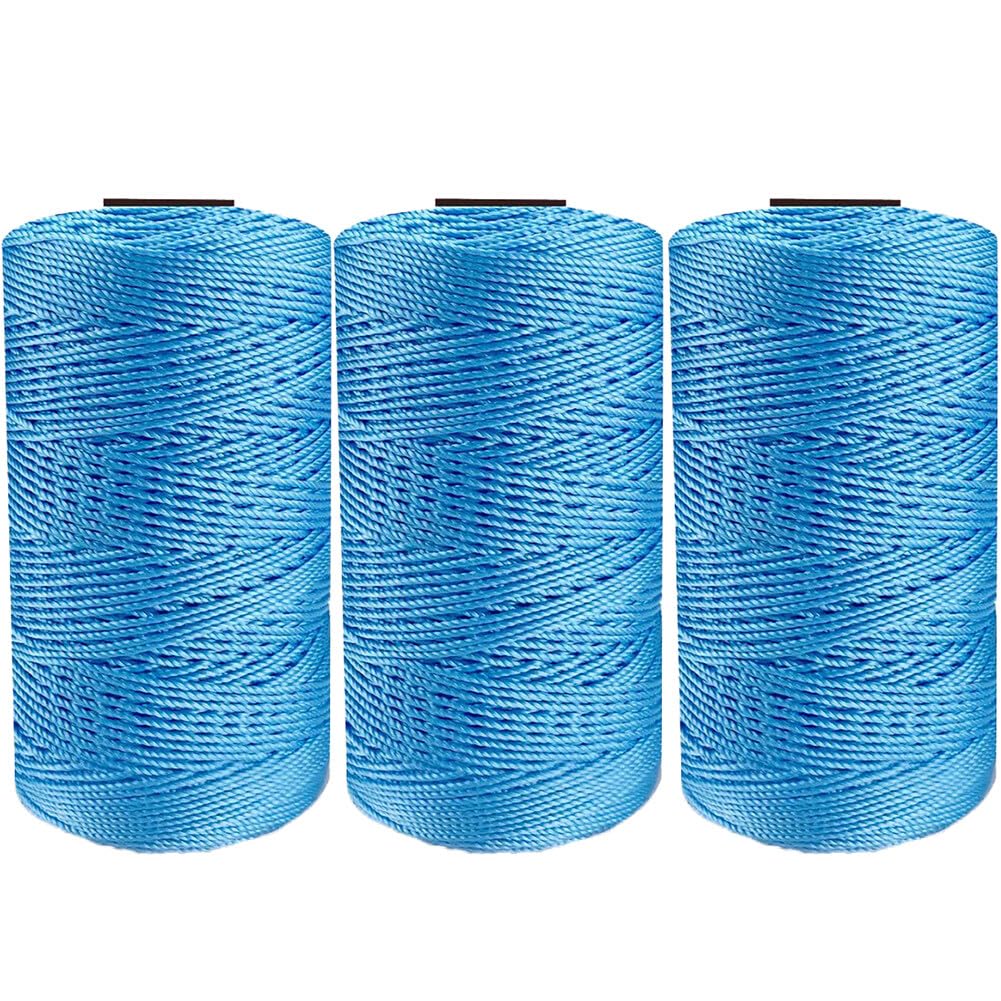 Uposao 3 Strand Twisted Macrame Cord, Light, 1.5mm, 100g/Roll, Polyamide, Craft Yarn, Perfect for Knitting Crochet, Macrame Crafts