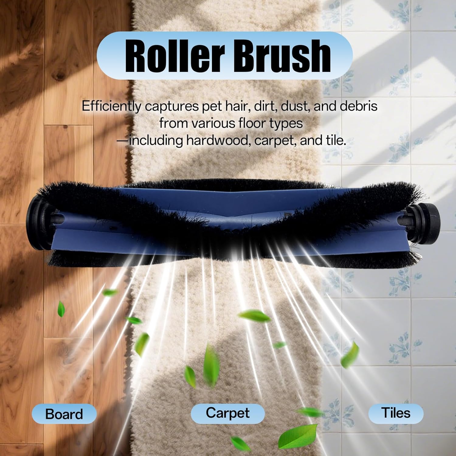 2-Pack Replacement Rollers Brushes for eufy X10 Pro Omni Robot Vacuum - Washable Main Brush Set with Cleaning Tool- Compatible Only with X10 Pro Omni