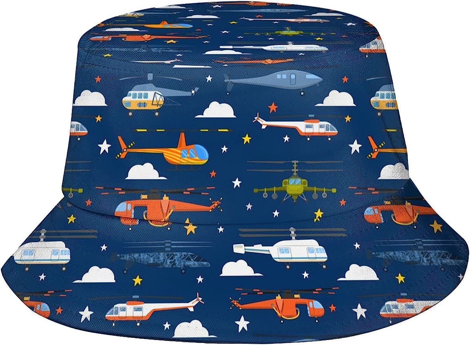 AOOEDM Helicopter Bucket Hat Cute Airplane Bucket Hat Boys Hat Fisherman Hatt Sun Hat for Women Men