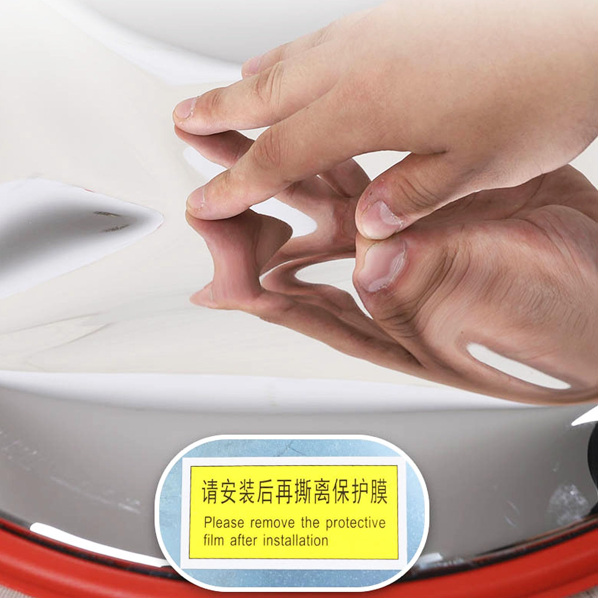 ZXJXZ Rétroviseur Voiture Grand Angle, 270 Mm Convexe Rétroviseur