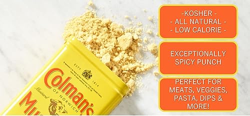 Miniatura 3 de Colman's Polvo de mostaza seca de 2 onzas (paquete de 3)  Caliente y picante  Asar, inmersiones, aderezos, adobos