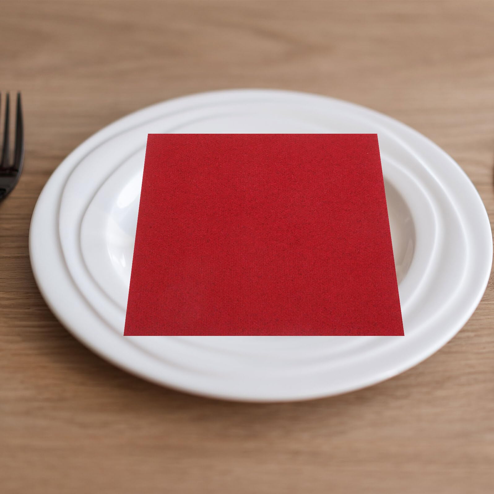 150 Servilletas de Papel Rojas para Fiesta de Vino y Cena, Ligeras y Cómodas, Tamaño 20x20 Cm para Eventos Obsequios