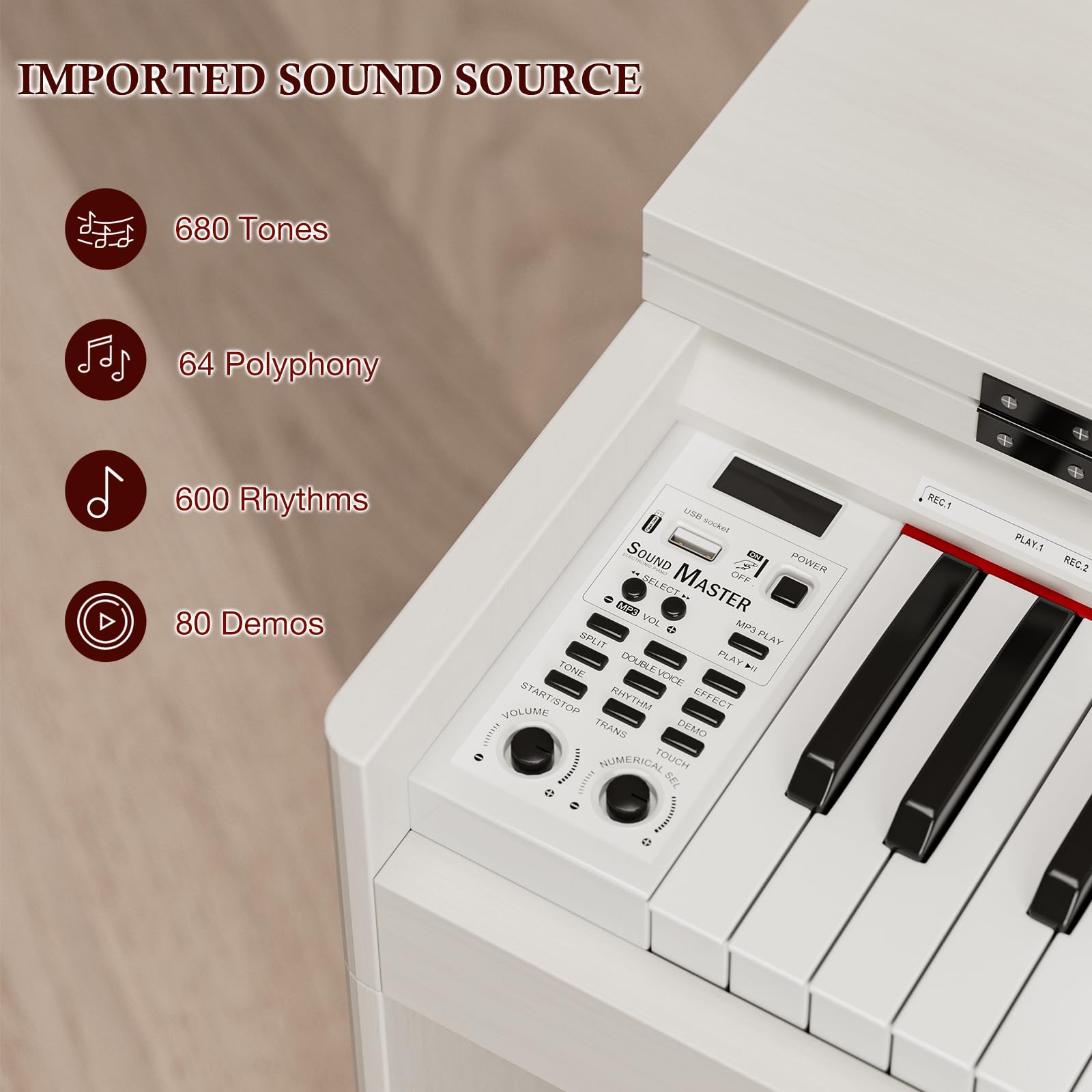 鍵盤楽器 amomo Amazon.com: UMOMO UM-725 88 Key Weighted Digital Piano with