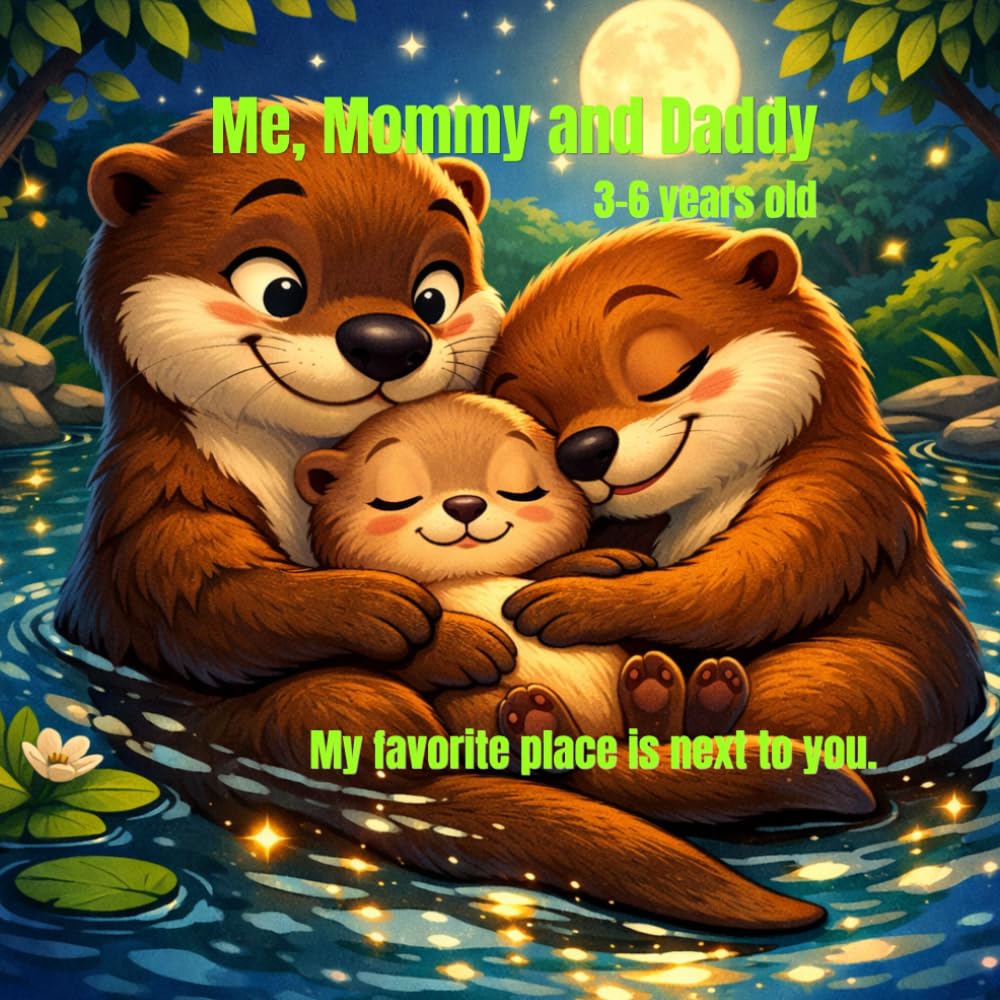 Me, Mommy and Daddy: My favorite place is next to you.