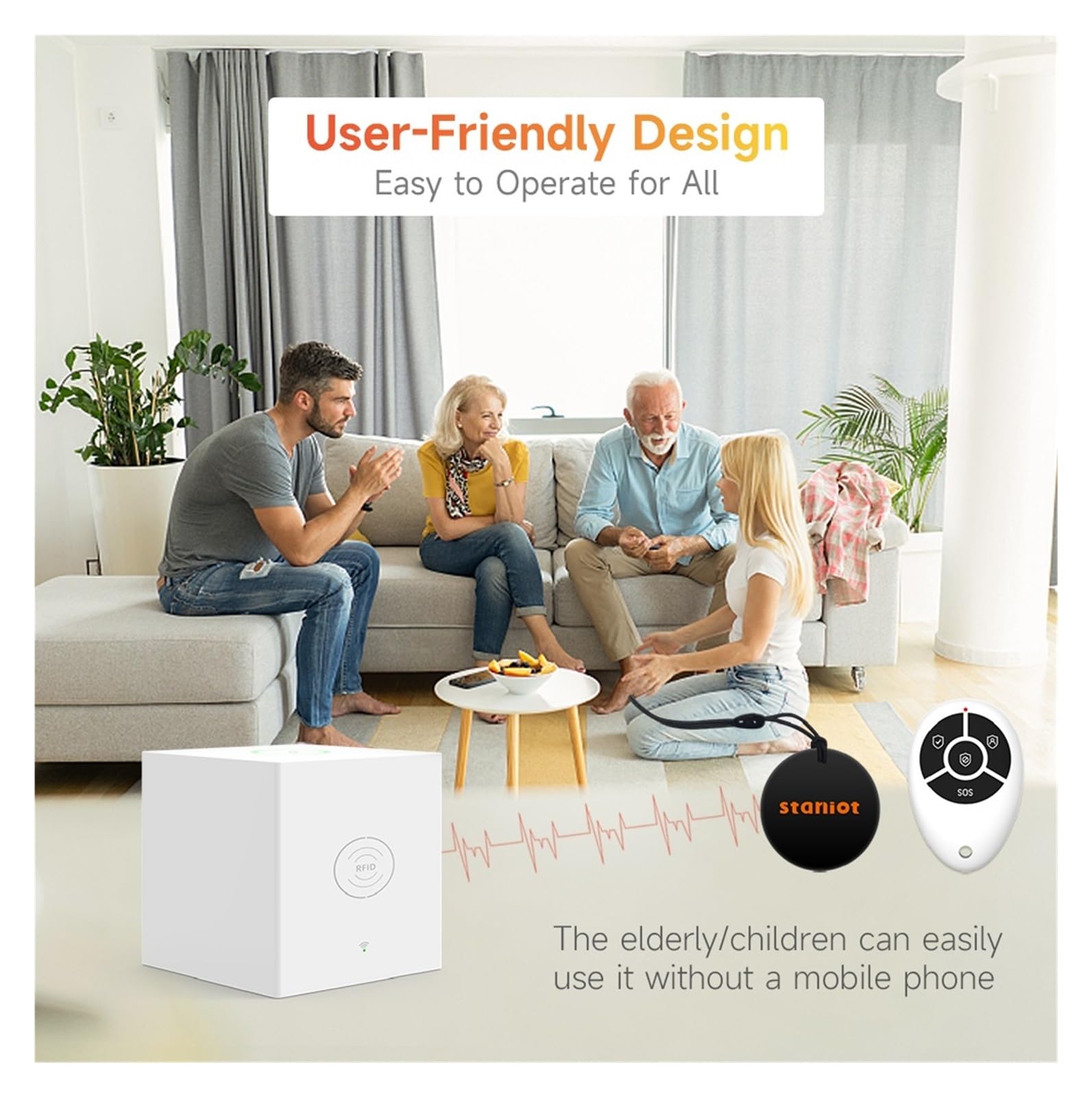 Sistemi Allarme Casa Di Allarme Kit Wireless WiFi Smart Security Protection Support RFID APP Control Works(Set-K 13Kit)