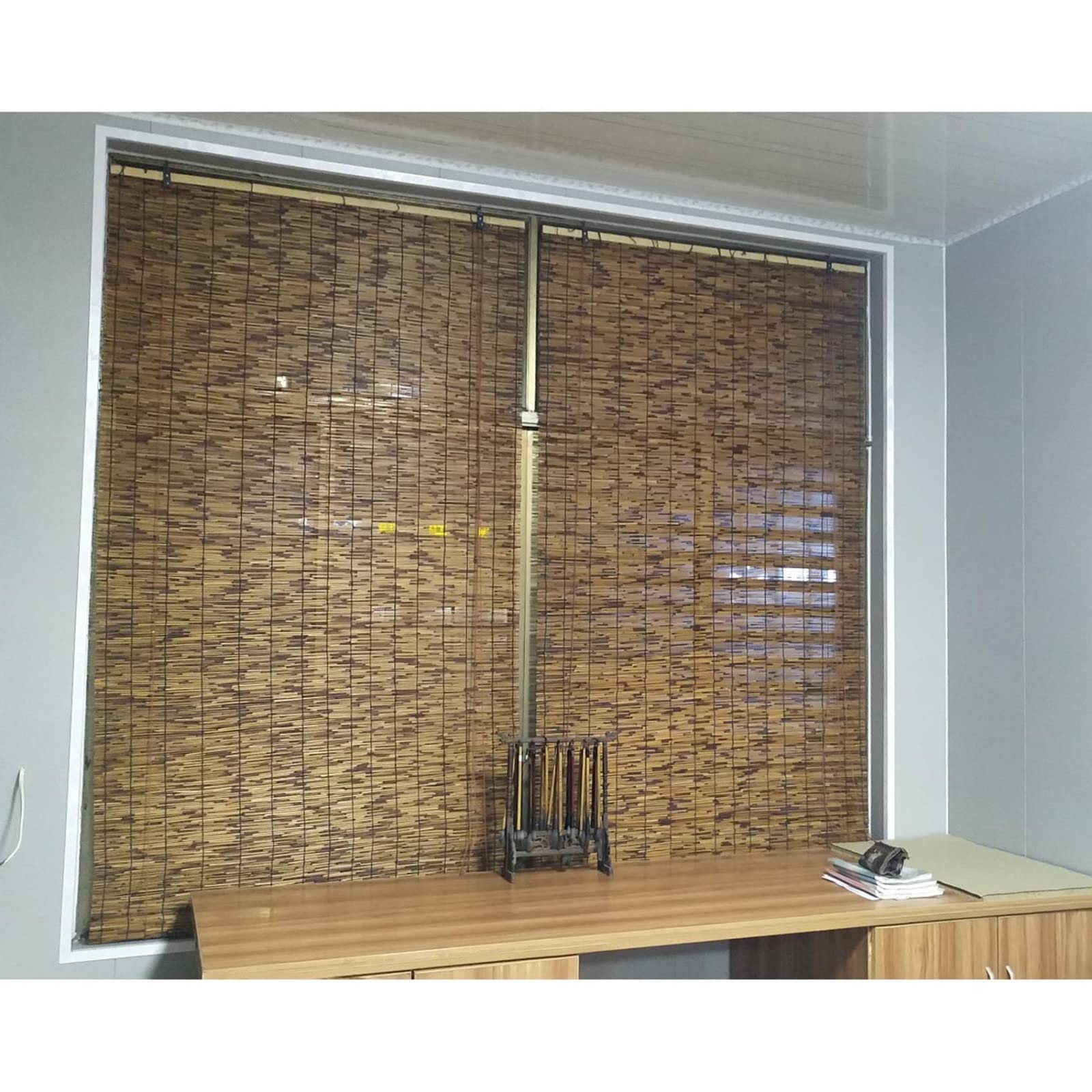 Rideau enroulable en bambou occultant et store roseau intérieur