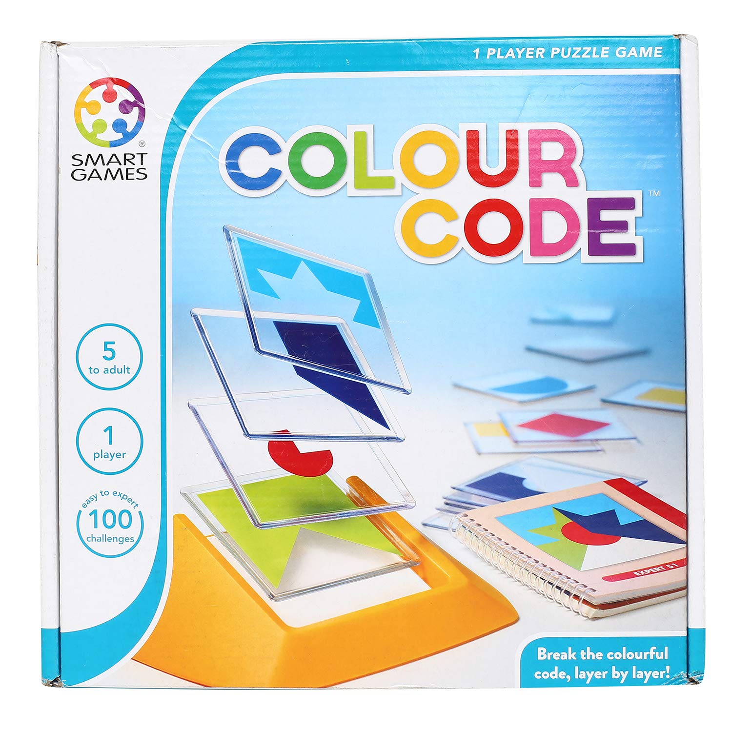 Smart Games - Colour Code, Puzzle Game with 100 Challenges, 5+ Years