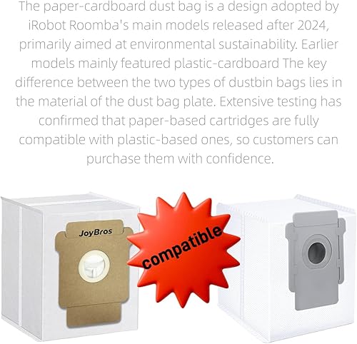 Miniatura 2 de iRobot Roomba - Bolsas de repuesto para polvo compatibles con iRobot Roomba 2 Essential Q052, Roomba 104, 105 Vac, Plus 405, 505 Combo, Max 705 Vac