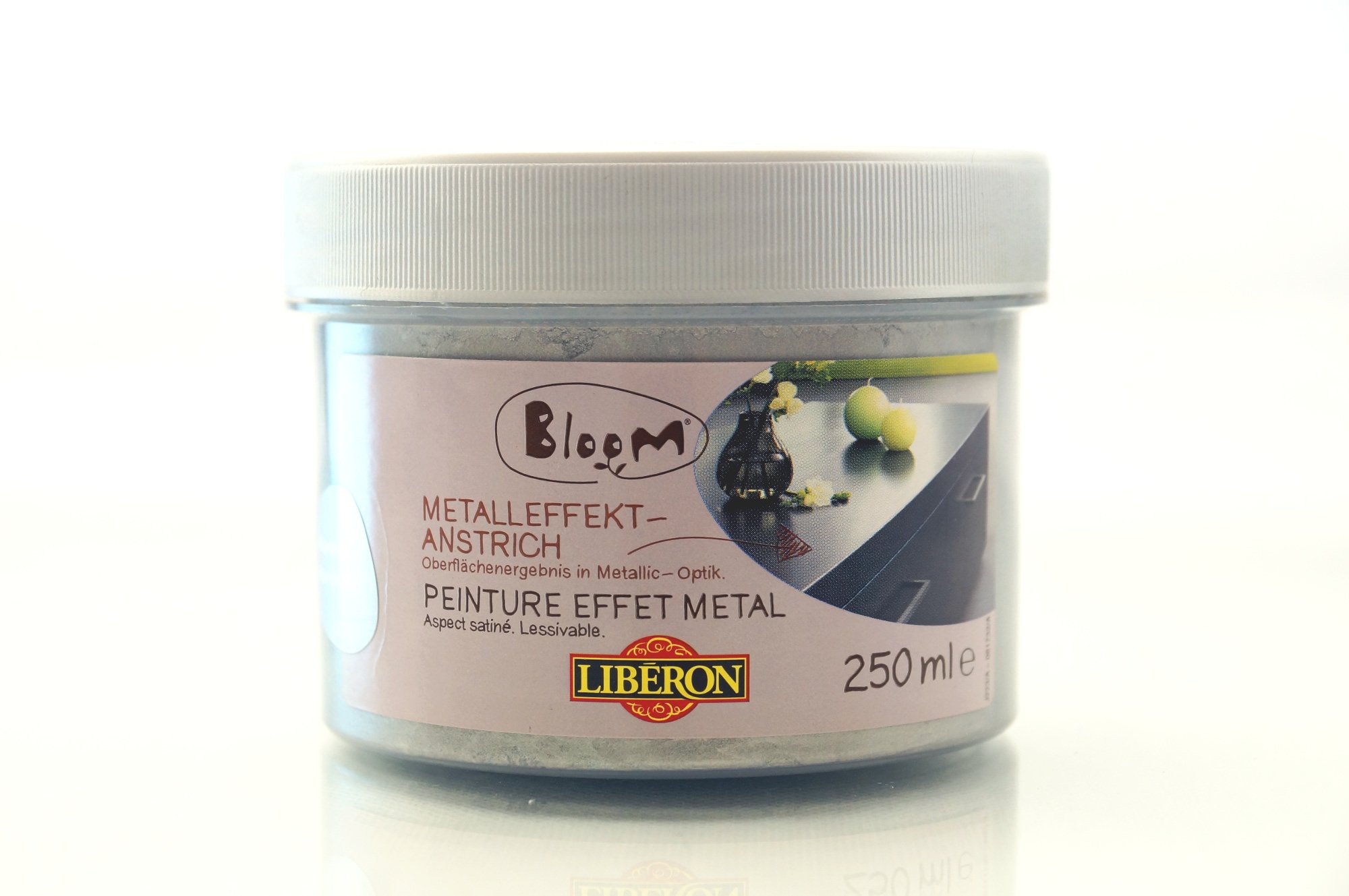 LIBERON effet métal lisse-​couche 250 ml, disponible en plusieurs couleurs ! aluminium