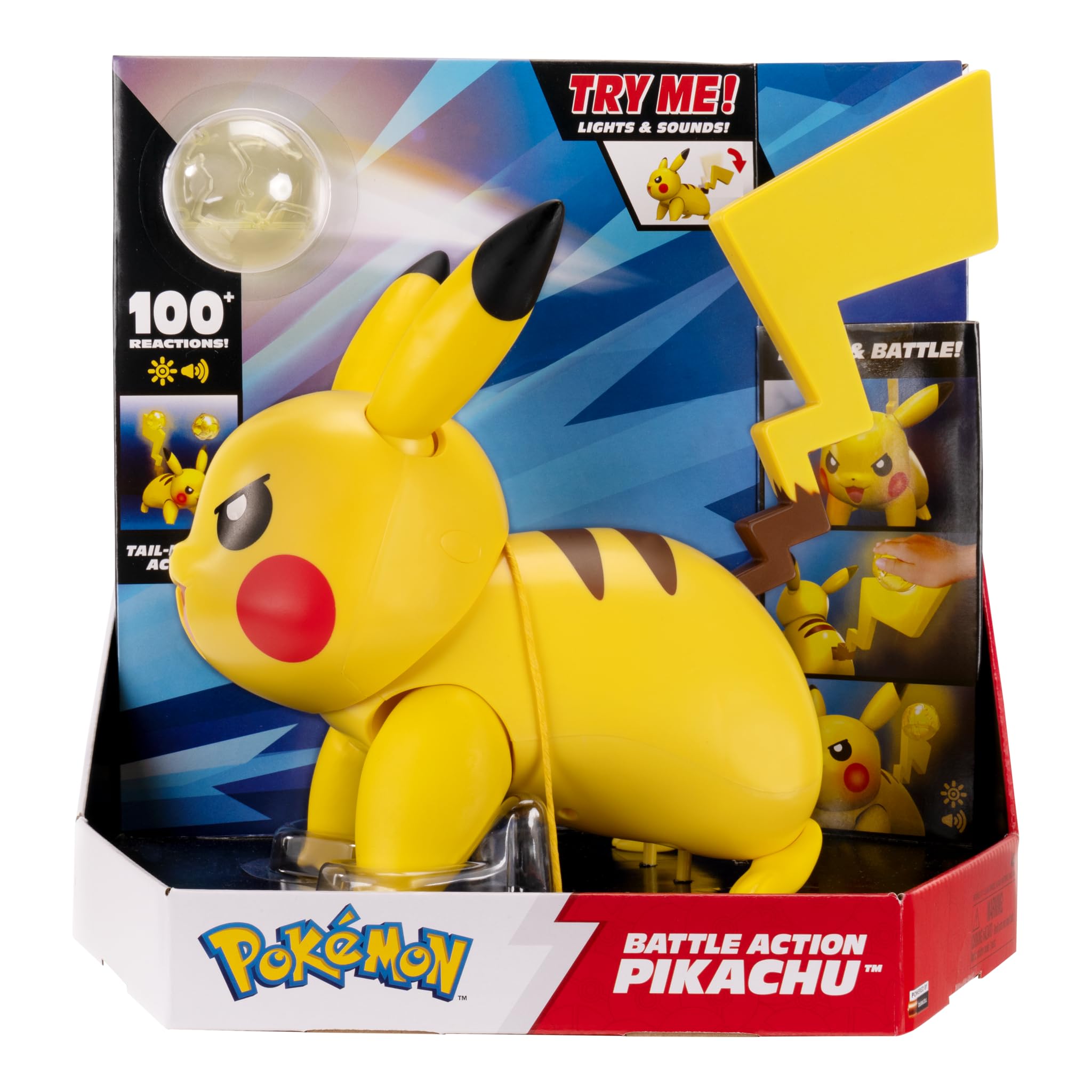 Pokemon Battle Action Pikachu - 30cm Interactive Figure