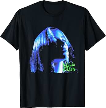 Amazon.com: Official Billie Eilish Portrait T-Shirt