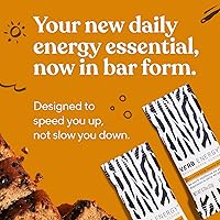 Vista 2 de Verb Chocolate Chip Banana Pan Cafeinated Energy Bars 90 calorías baja en azúcar Barras nutricionales Snacks veganos Barras de desayuno sin