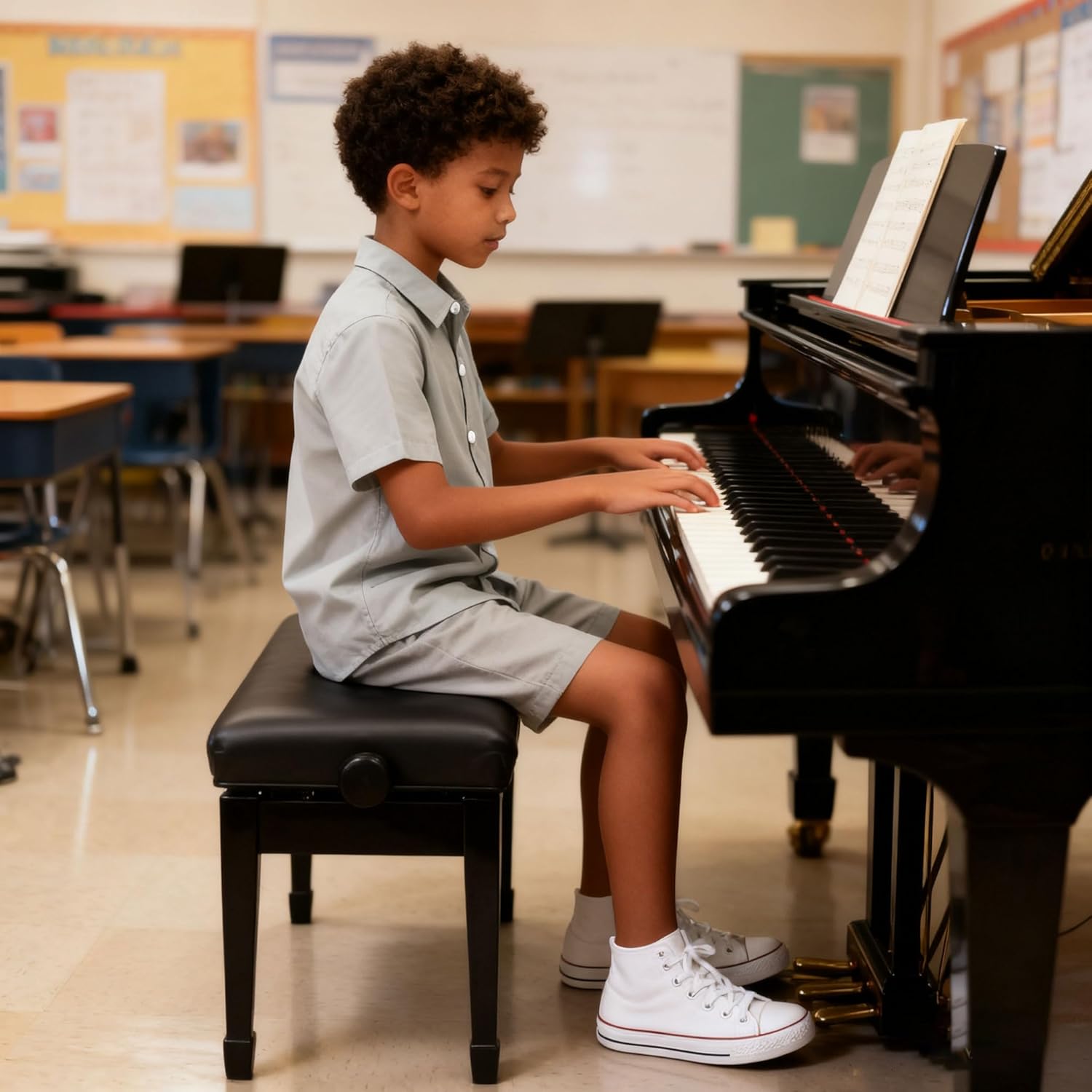 Funnycokid Boys Button Down Shirts Short Sleeve Dress Shirt Solid Formal Uniform 2-10 Years - Image 5