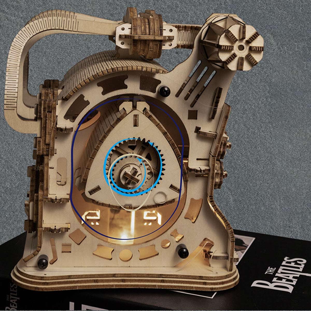 Drewniane puzzle 3D dla dorosłych, mechaniczny silnik rotacyjny 3D, drewniane puzzle, zestaw modelarski, 270 sztuk, silnik spalinowy, zestaw modelarski, zestaw do budowy silnika 3D