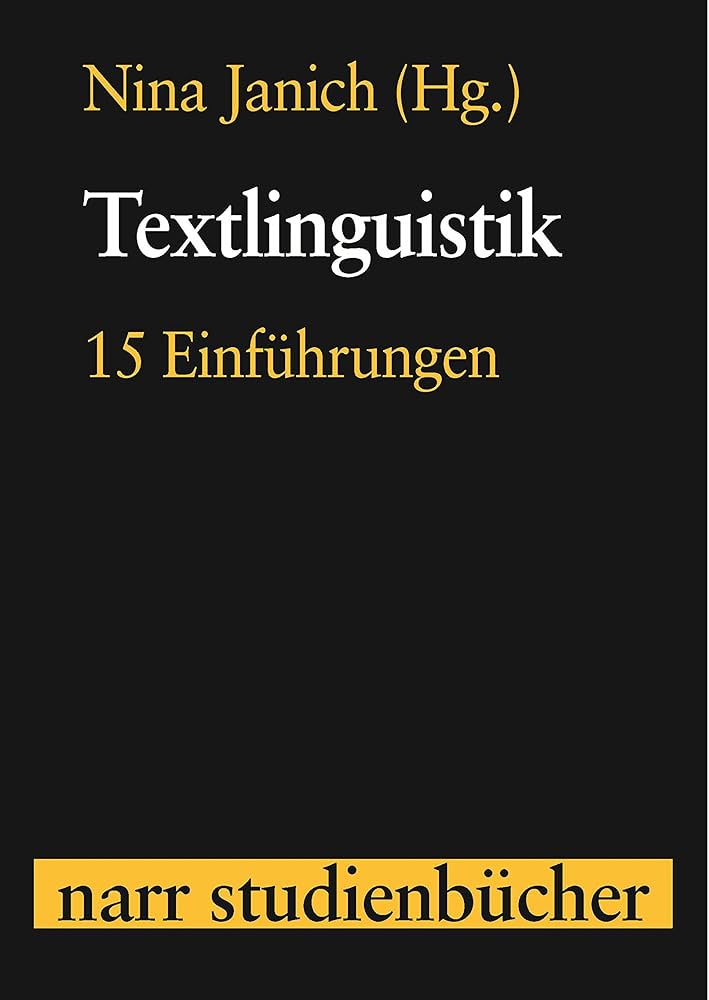 Amazon | Textlinguistik: 15 Einführungen (narr studienbücher
