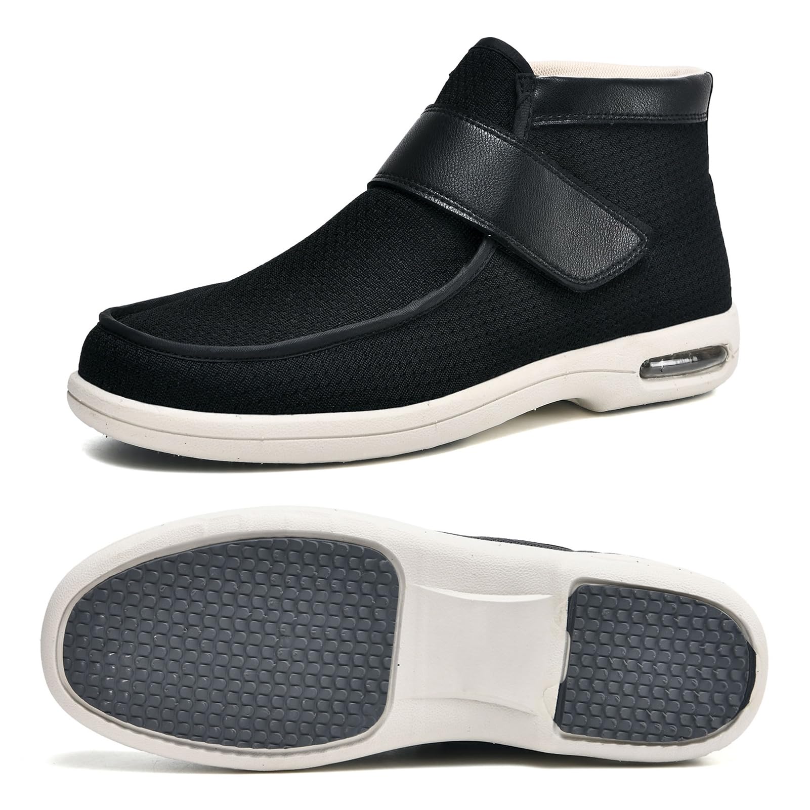 Scarpe Ortopediche Larghe per La Fascite Plantare Scarpe Leggere E Traspiranti per Il Supporto dei Piedi Gonfi per Uomo E Donna Scarpe da Passeggio per Anziani in Memory Foam (A11153)
