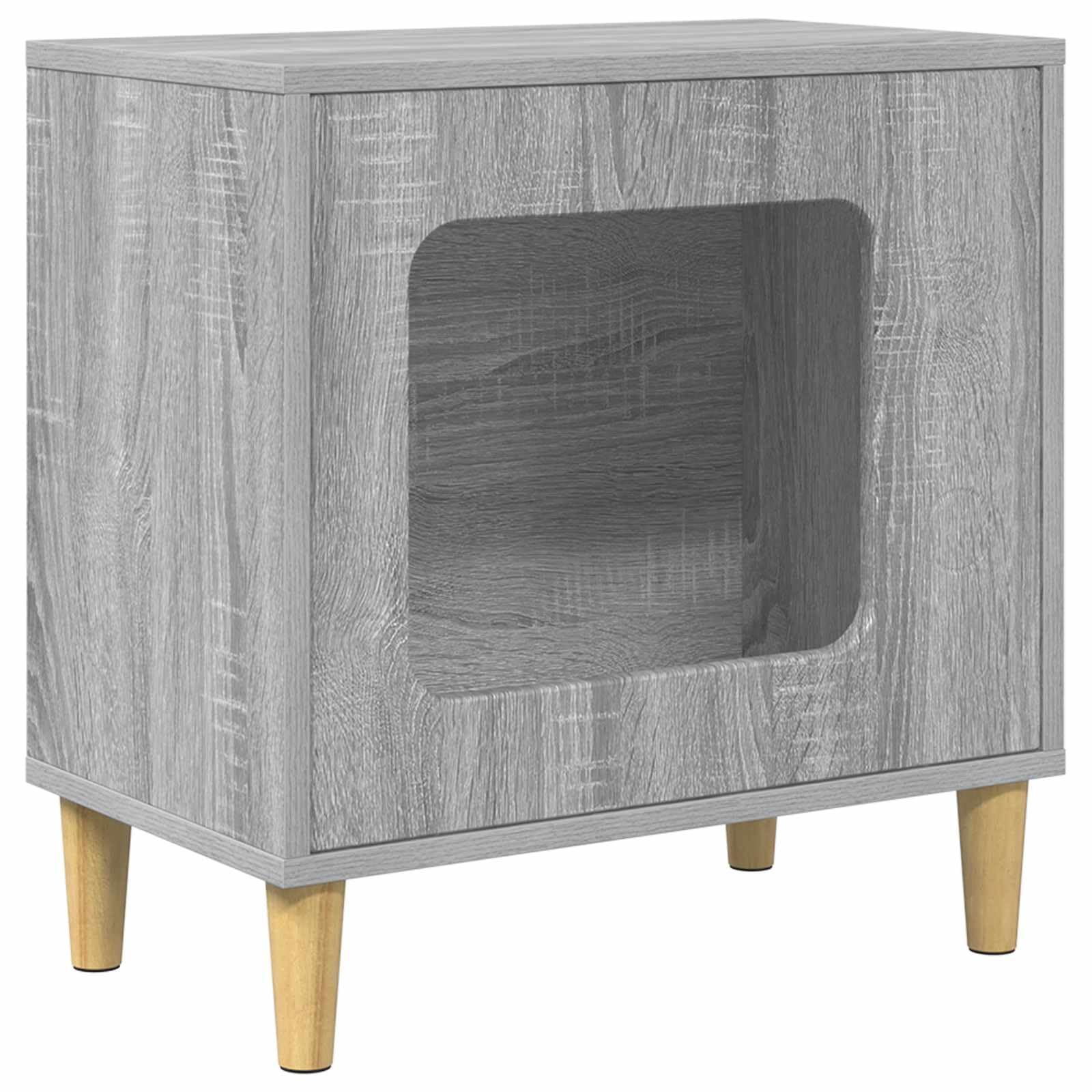 Casa per Gatti Sonoma Grigio Legno Ingegnerizzato 51 x 30 x 52 cm