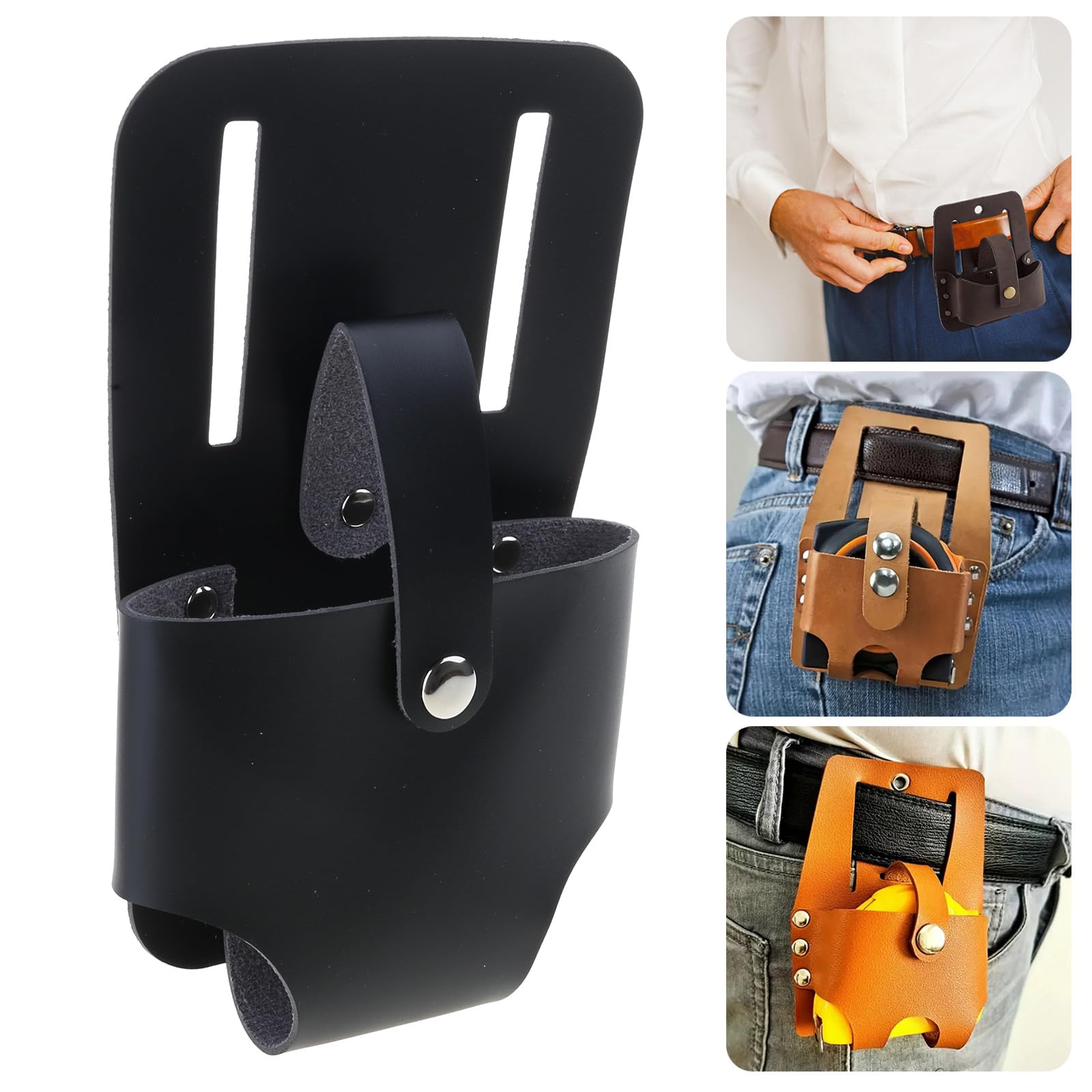 RGYBAO Tape Holder Heavy Duty Tape Pouches Measuring Tape Holder Practical Tool Holsters for Carpenters Builders Engineers
