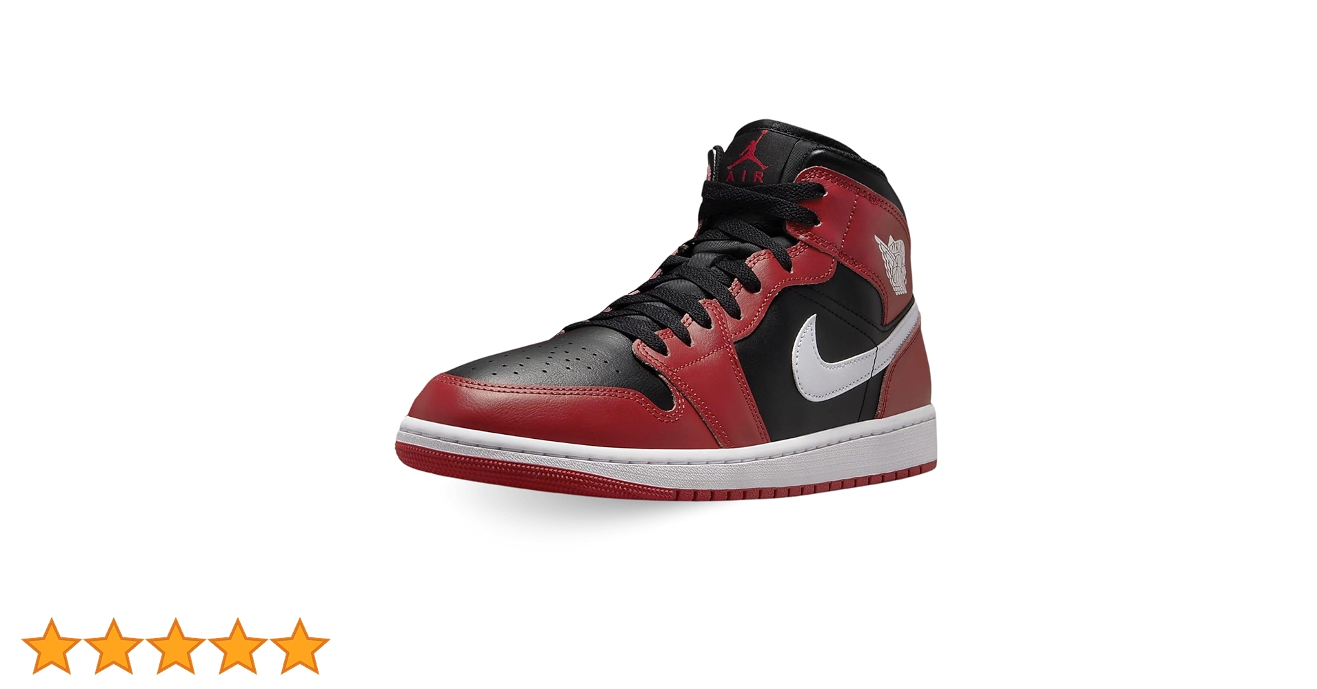 Tênis masculino Air Jordan 1 Mid (DQ8426-061, preto/vermelho