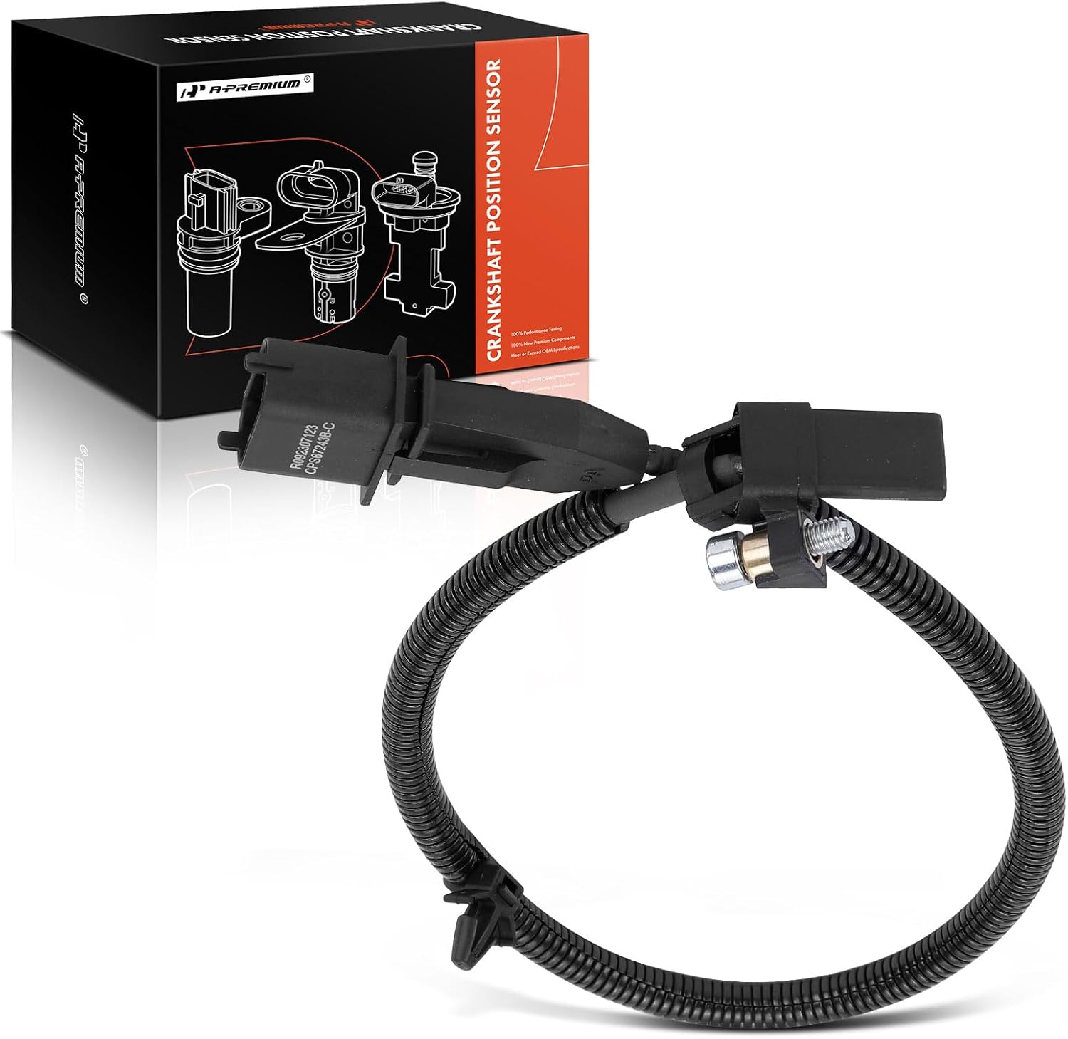 A-Premium Engine Crankshaft Position Sensor Compatible with Chevrolet Cruze 2011-2016, Cruze Limited 2016, Sonic 2012-2018, DOHC, L4 1.8L, Replace# 55567243