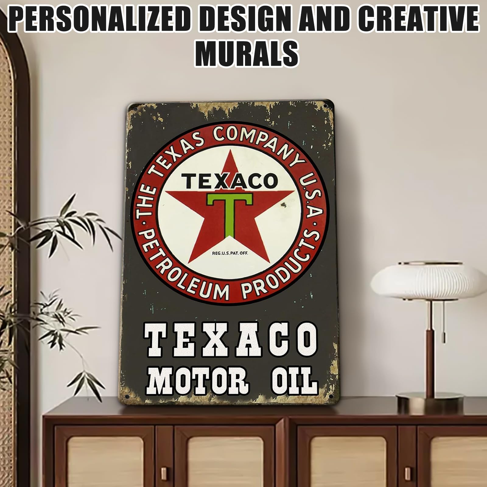 Plaque En Tôle Rétro MOTO 30 X 20 Cm – Métal Vintage – Fabrication Allemande – Décoration Atelier