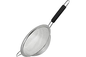Makerstep 8 Inch Hand Held Strainer: A Fine Mesh Sieve for Effortless Straining
