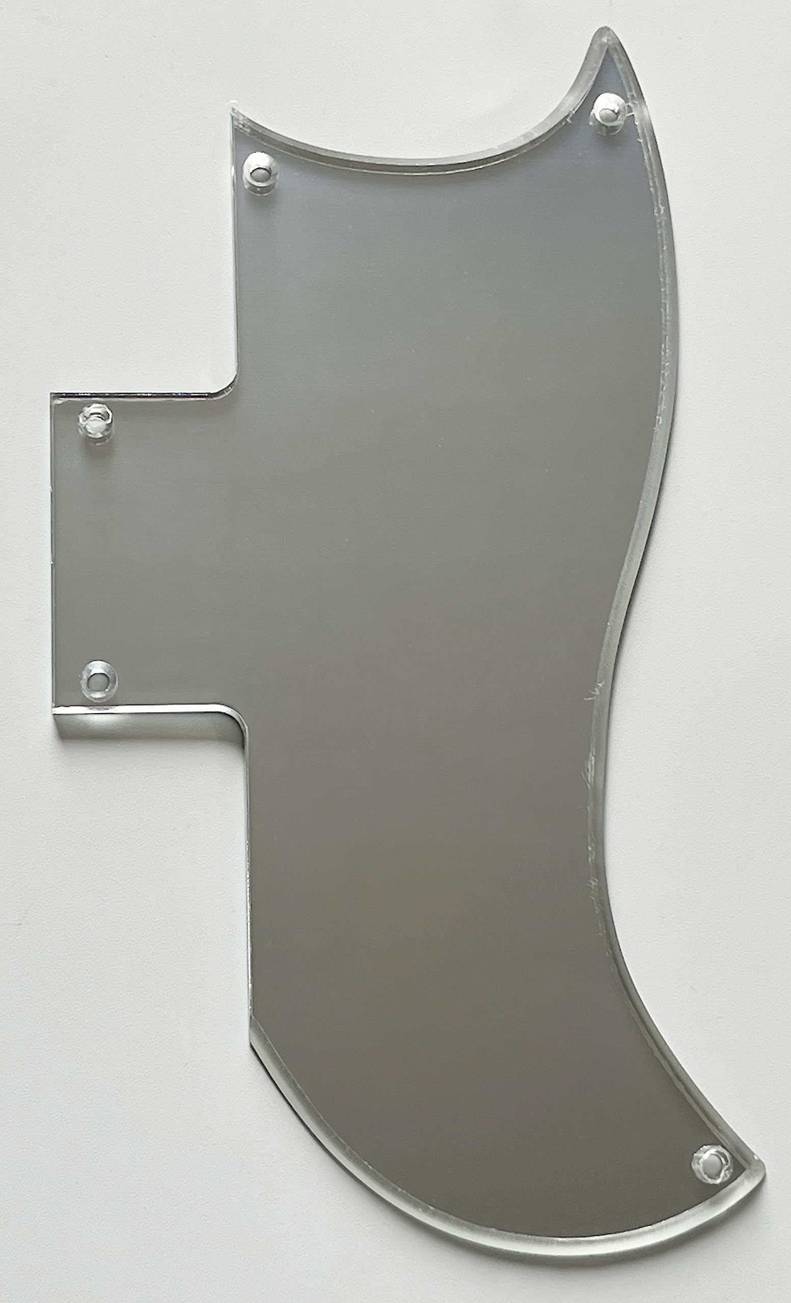 For Fit Gibson SG 61 Reissue Style Guitar Pickguard (1 Ply Silver Mirror)
