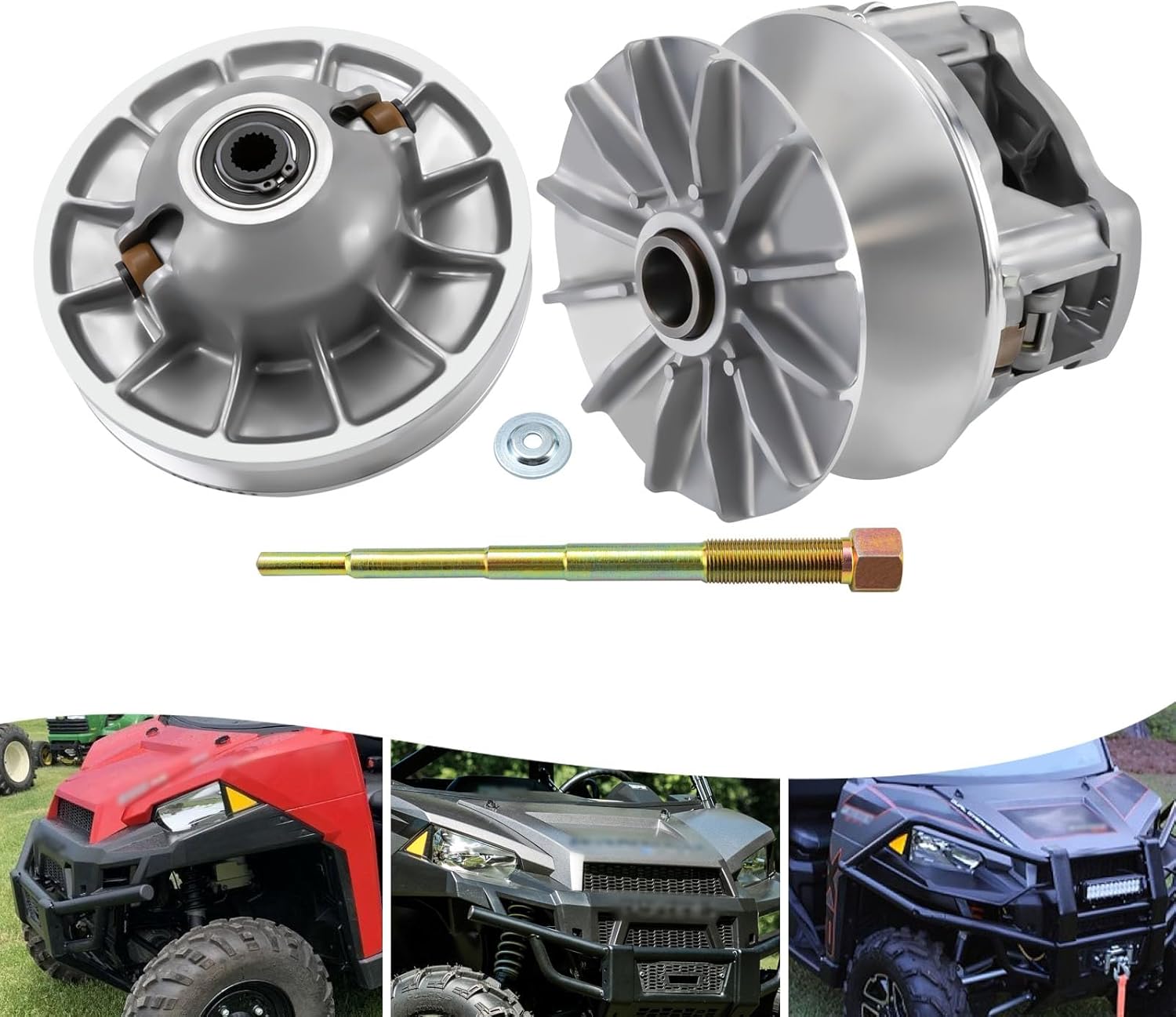 Primary & Secondary Clutch Drive Kit Fit 2014-2019 Polaris Ranger 900 XP-Upgraded Driven Clutch Replacement