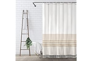 Awellife Vintage Style Farmhouse Shower Curtains
