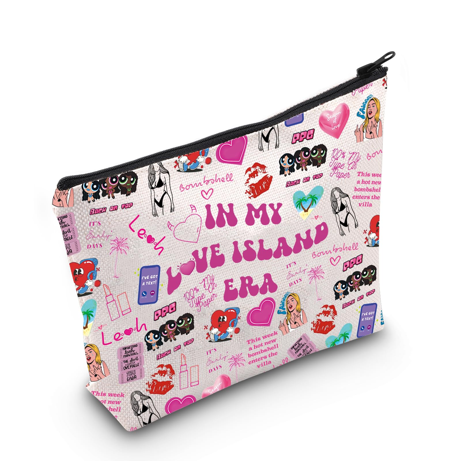 WCGXKO Reality TV Show Inspired Makeup Bag Love Variety Show Gift for Reality TV Show Fans (Love Bag)