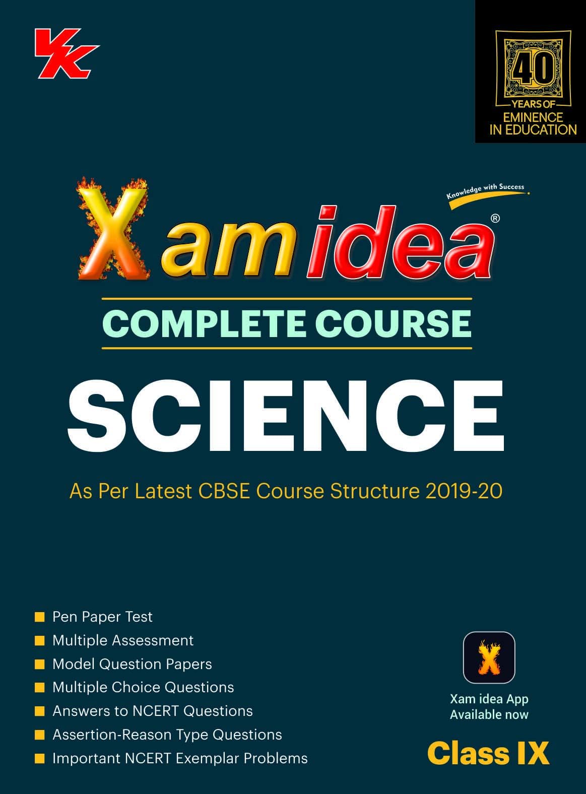 Xam Idea Complete Course Science for CBSE Class 9 - 2020 Exam Paperback – 1 January 2019