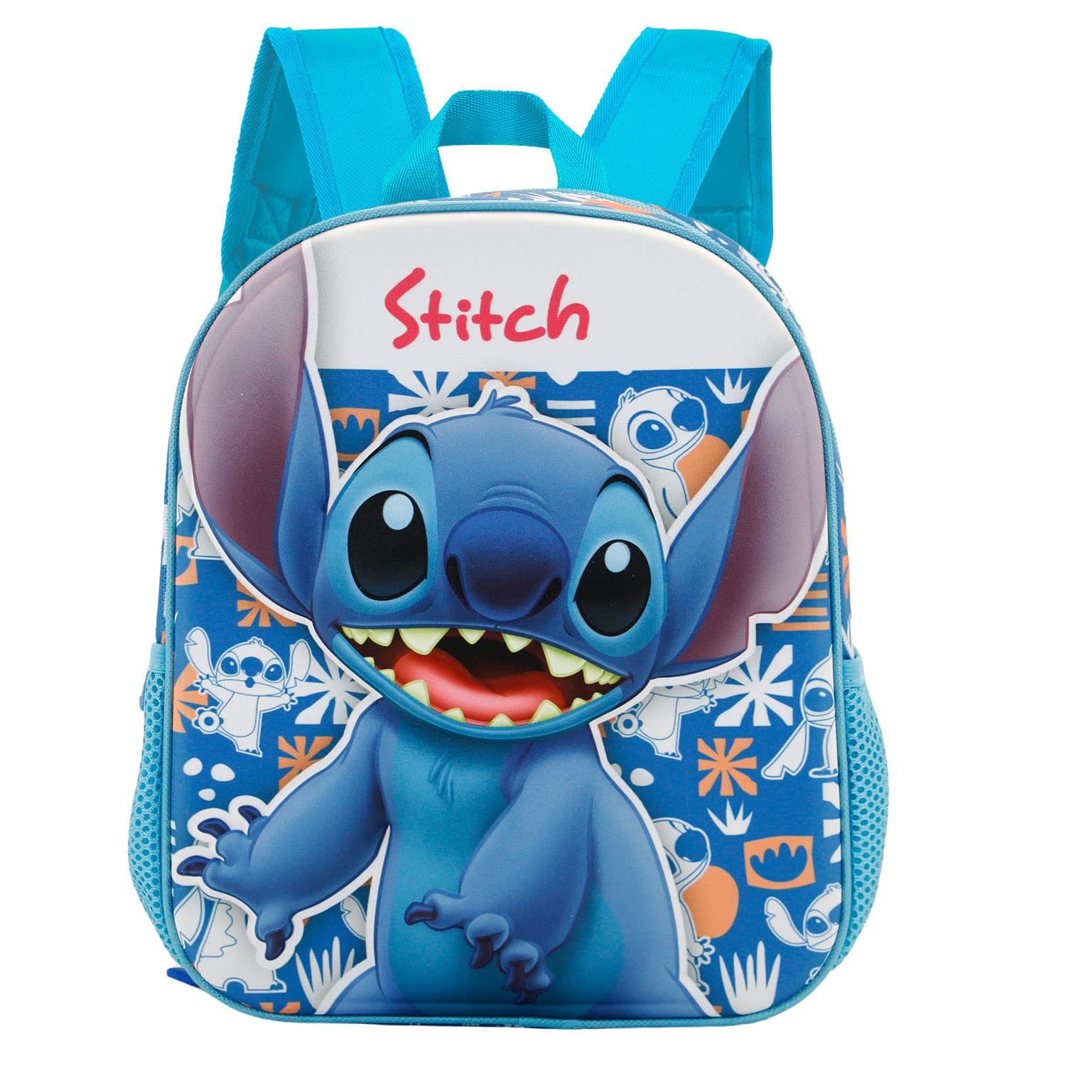 KARACTERMANIA Lilo y Stitch Dancing-Mochila 3D Pequeña, Azul, 26 x 31 cm, Capacidad 8.5 L
