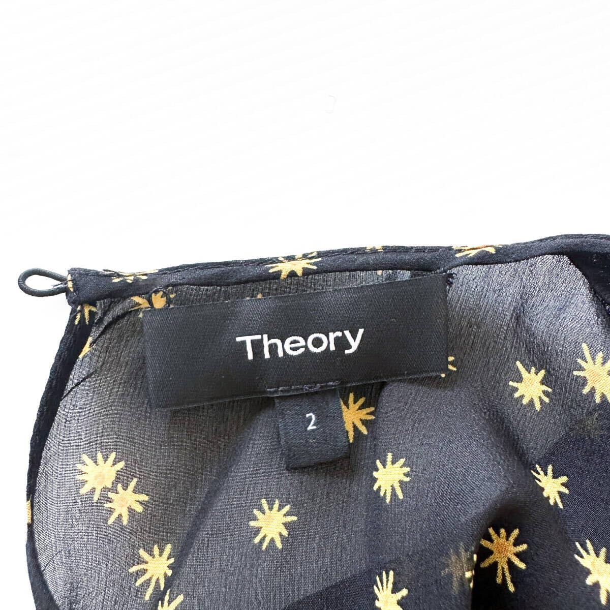 Amazon.co.jp: Theory（セオリー）ジョーゼットワンピース 星柄 シルク 