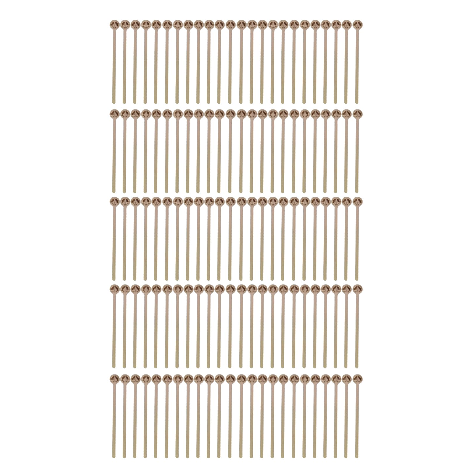 Buxuaaaa 100Pcs Natural Wood Drink Stirrers for Coffee and Cocktails Stirring Tool Beverage Mixing Stick Wood Texture Cocktail Stirring Stick