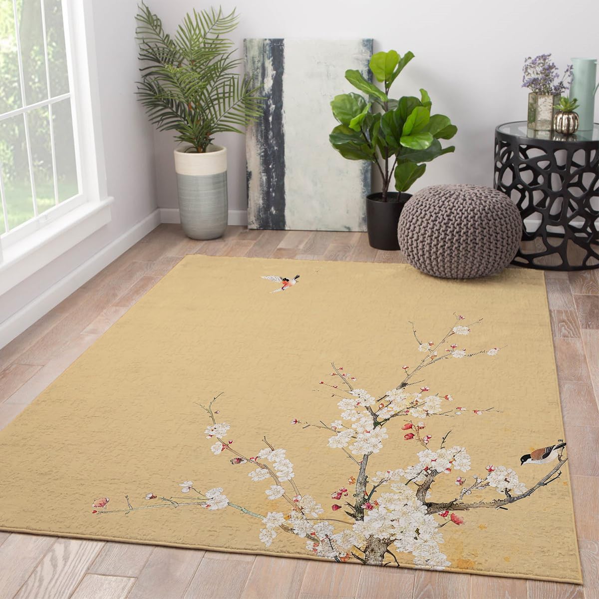 Dywan 120 x 170 cm chiński styl zmywalny salon